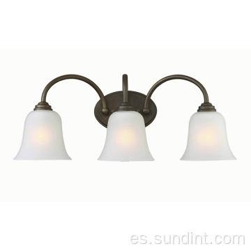 Lámparas de pared de lámparas de tocador de baño de acero anticipado